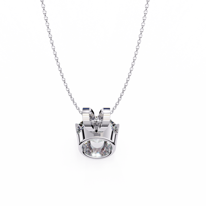 Roselle Solitaire Round Lab Grown Diamond Pendant