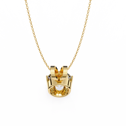 Roselle Solitaire Round Lab Grown Diamond Pendant