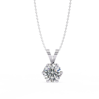 Roselle Solitaire Round Lab Grown Diamond Pendant - Ophiratbf