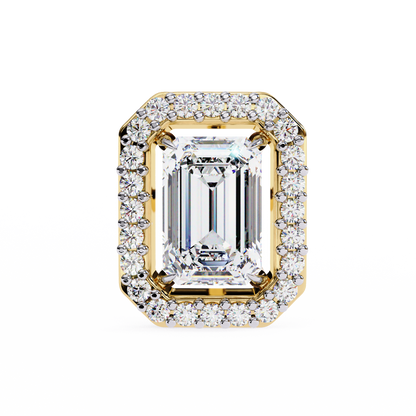 Empire Emerald Halo Lab Grown Diamond Studs