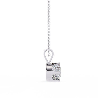 Roselle Solitaire Round Lab Grown Diamond Pendant
