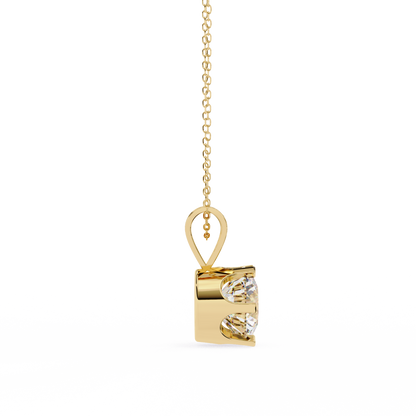 Roselle Solitaire Round Lab Grown Diamond Pendant
