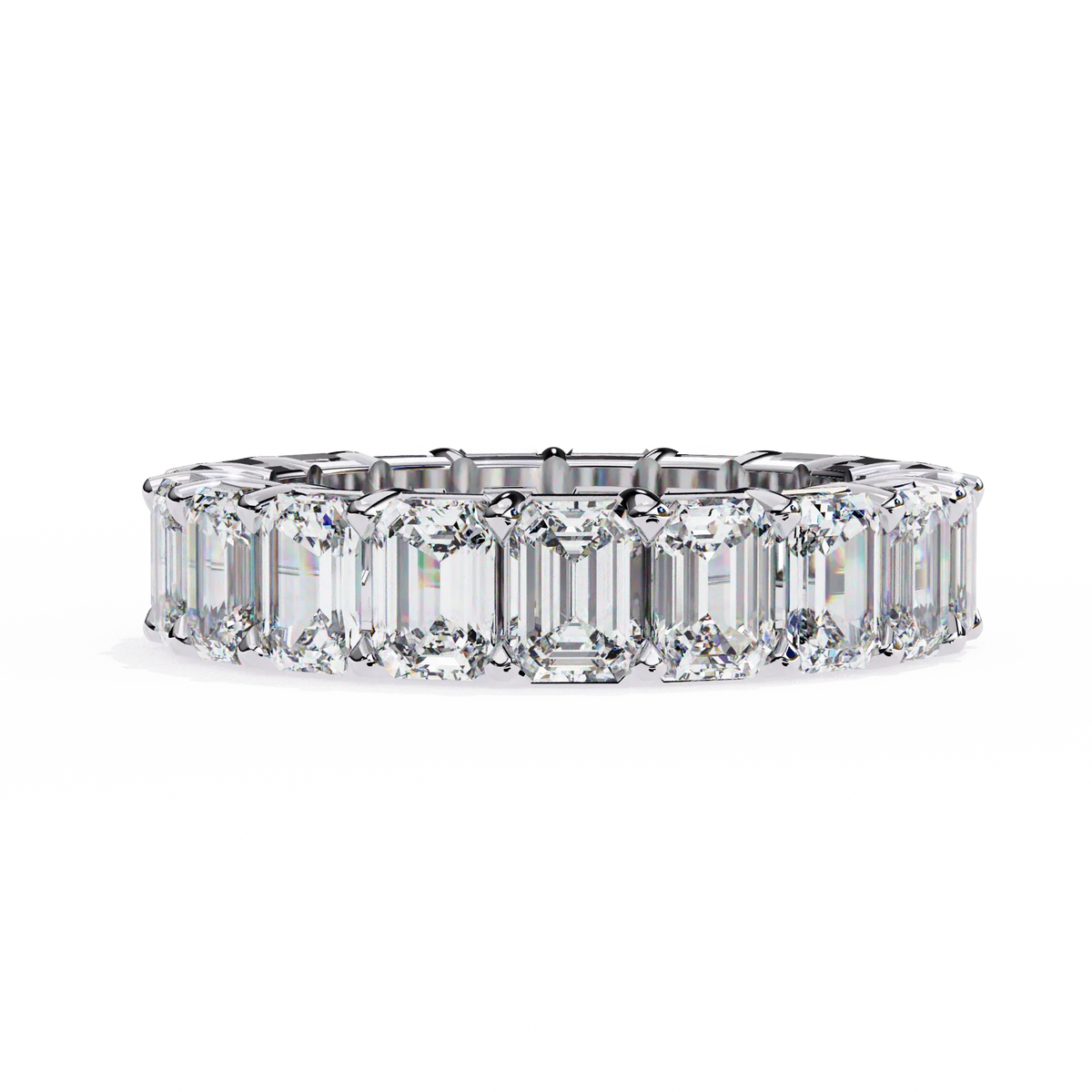 Everlasting Emerald Lab Diamond Eternity Band - Ophiratbf