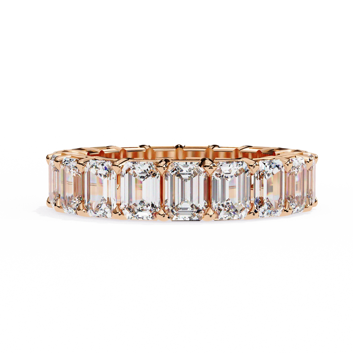 Everlasting Emerald Lab Diamond Eternity Band - Ophiratbf