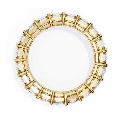 Everlasting Emerald Lab Diamond Eternity Band