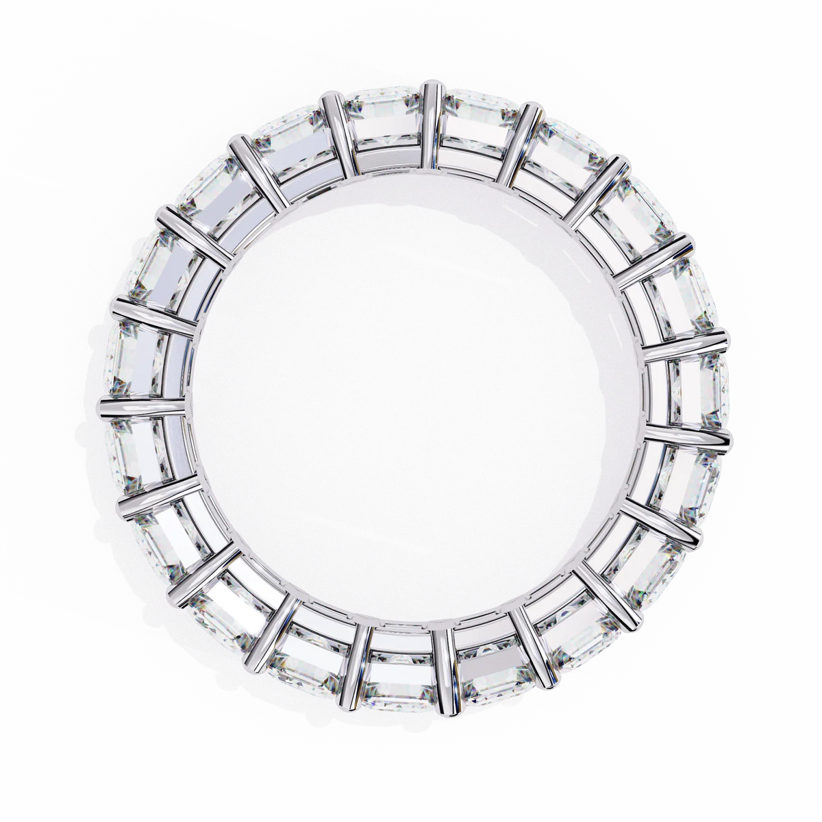 Everlasting Emerald Lab Diamond Eternity Band - Ophiratbf