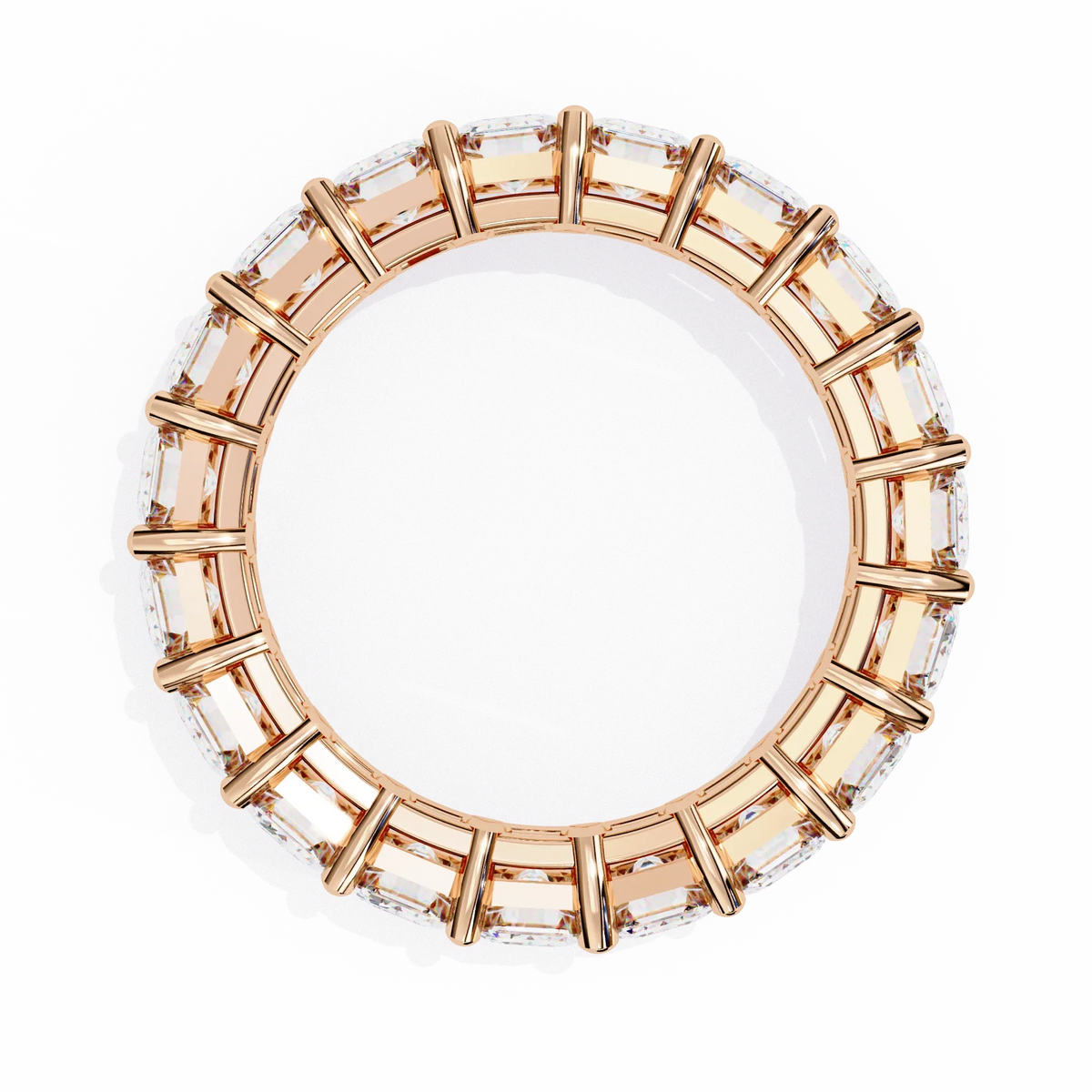 Everlasting Emerald Lab Diamond Eternity Band - Ophiratbf