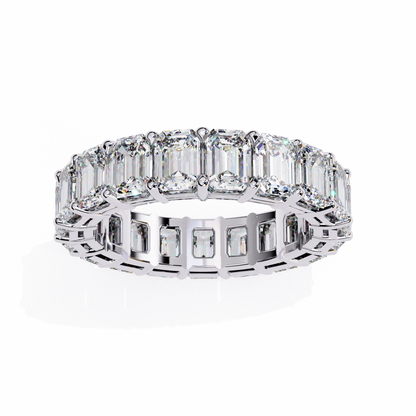 Everlasting Emerald Lab Diamond Eternity Band