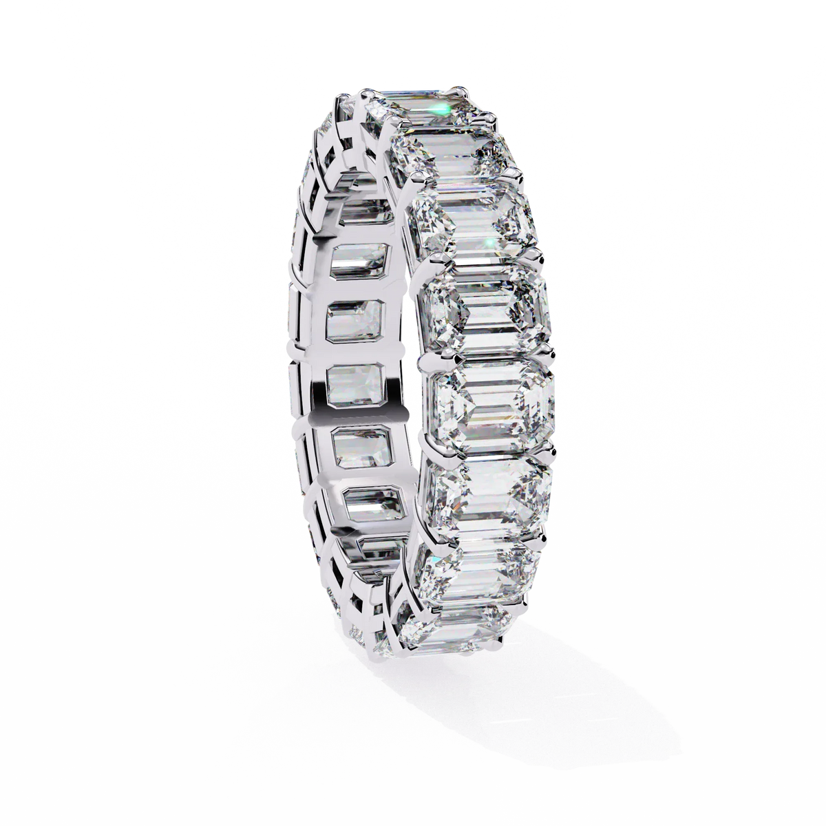 Everlasting Emerald Lab Diamond Eternity Band - Ophiratbf