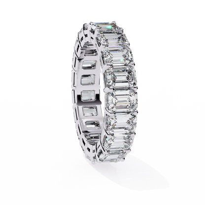 Everlasting Emerald Lab Diamond Eternity Band
