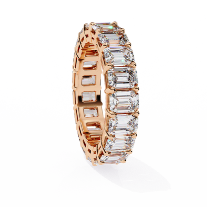 Everlasting Emerald Lab Diamond Eternity Band