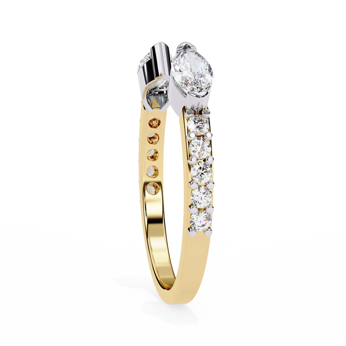 Marquise Vista Lab Grown Diamond Ring - Ophiratbf