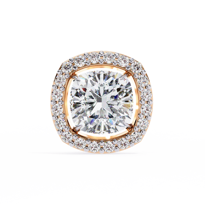 Serene Cushion Halo Lab Grown Diamond Studs