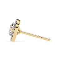 Serene Cushion Halo Lab Grown Diamond Studs - Ophiratbf