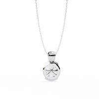 Solara Bezel Round Lab Grown Diamond Pendant - Ophiratbf