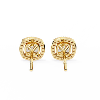 Serene Cushion Halo Lab Grown Diamond Studs - Ophiratbf