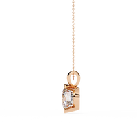 Solara Bezel Round Lab Grown Diamond Pendant - Ophiratbf