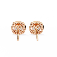 Serene Cushion Halo Lab Grown Diamond Studs - Ophiratbf