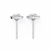 Serene Cushion Halo Lab Grown Diamond Studs - Ophiratbf