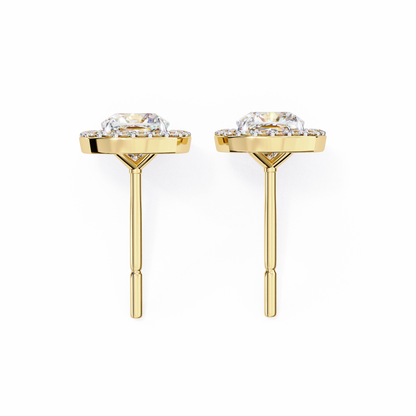 Serene Cushion Halo Lab Grown Diamond Studs