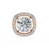 Serene Cushion Halo Lab Grown Diamond Studs - Ophiratbf