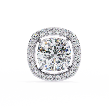 Serene Cushion Halo Lab Grown Diamond Studs