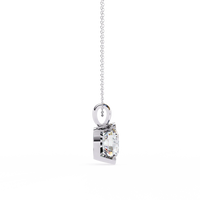 Solara Bezel Round Lab Grown Diamond Pendant - Ophiratbf