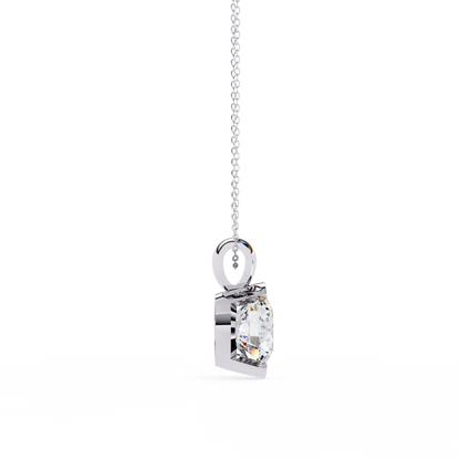 Solara Bezel Round Lab Grown Diamond Pendant