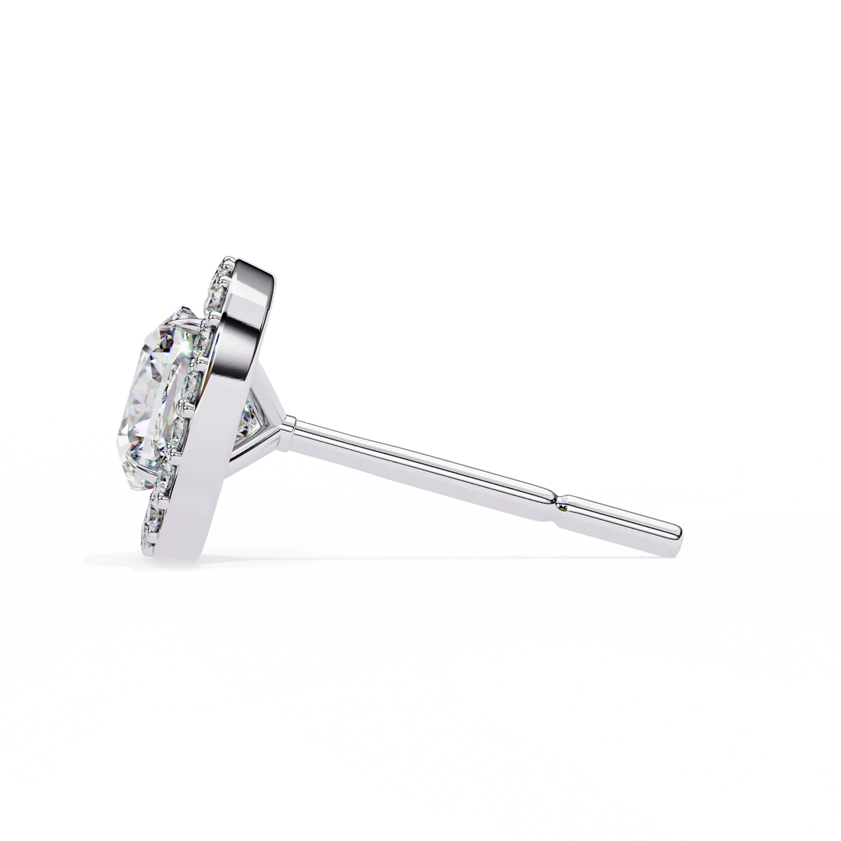 Serene Cushion Halo Lab Grown Diamond Studs - Ophiratbf