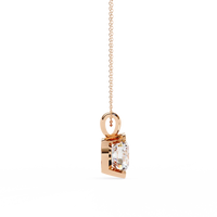 Solara Bezel Round Lab Grown Diamond Pendant - Ophiratbf