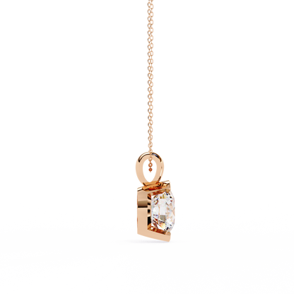 Solara Bezel Round Lab Grown Diamond Pendant