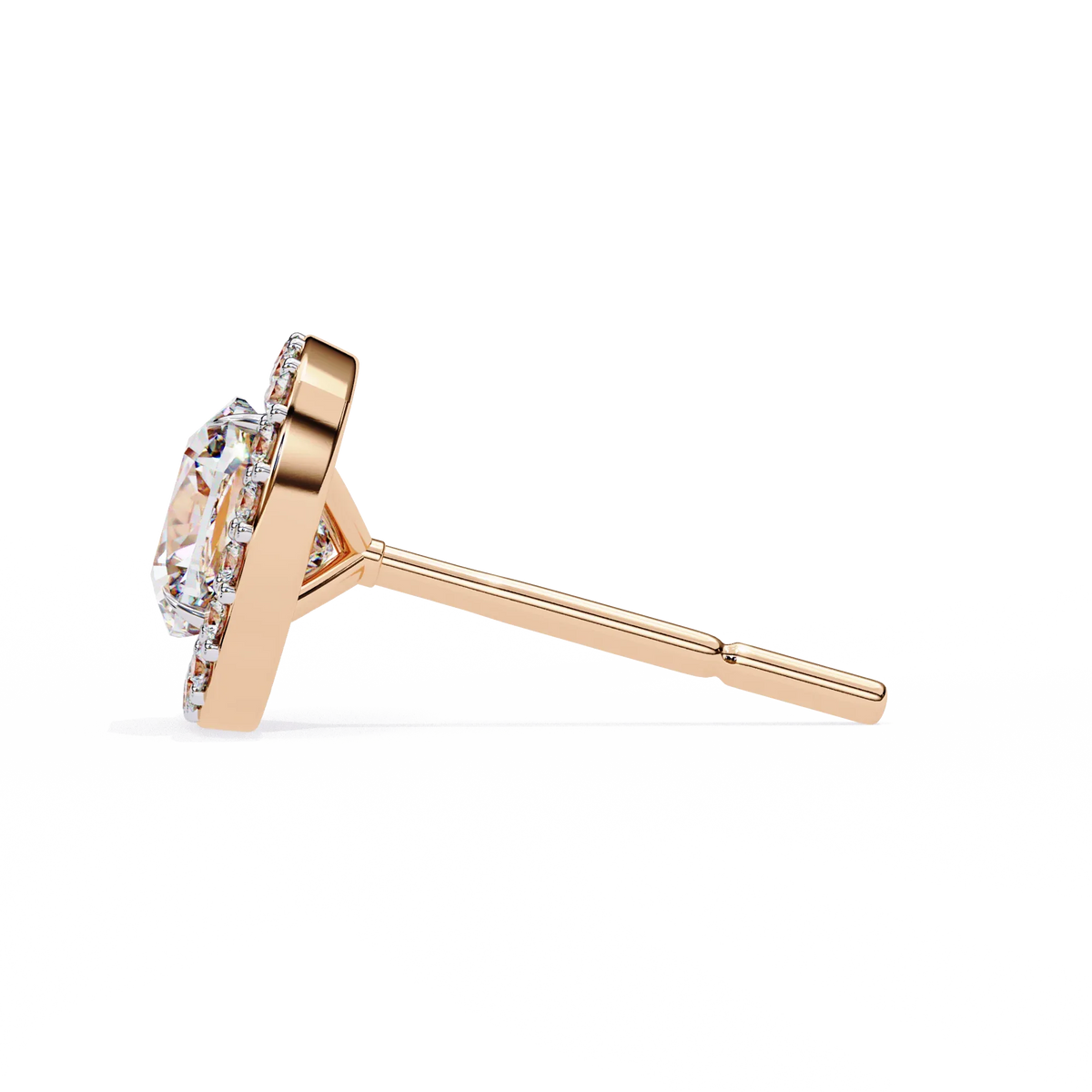 Serene Cushion Halo Lab Grown Diamond Studs - Ophiratbf