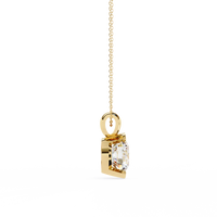 Solara Bezel Round Lab Grown Diamond Pendant - Ophiratbf