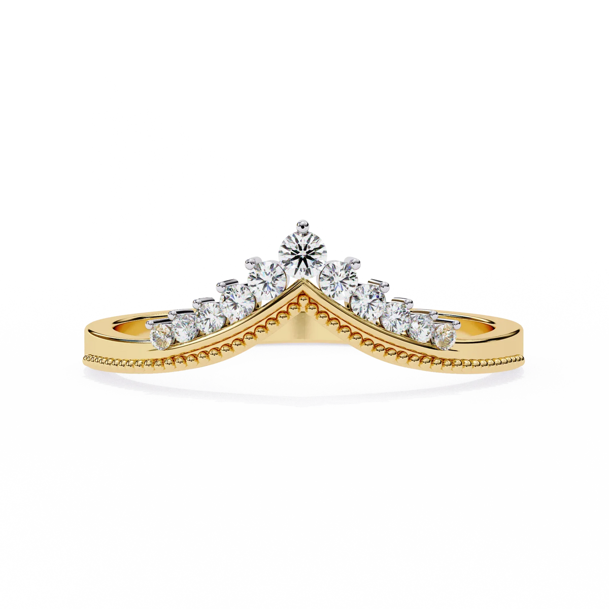 Royal Crest Lab Diamond Chevron Band - Ophiratbf