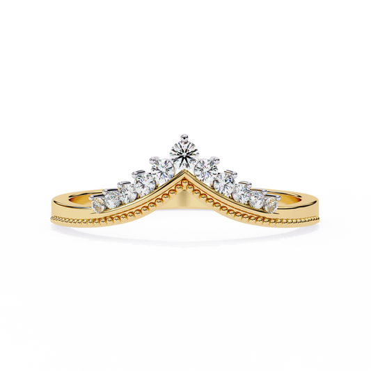 Royal Crest Lab Diamond Chevron Band
