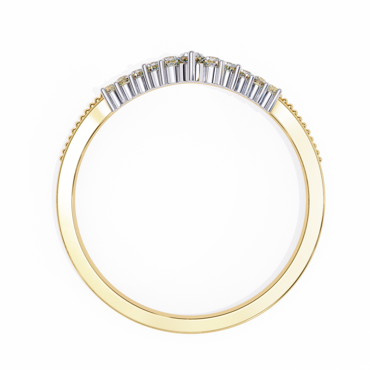 royal crest lab diamond chevron band