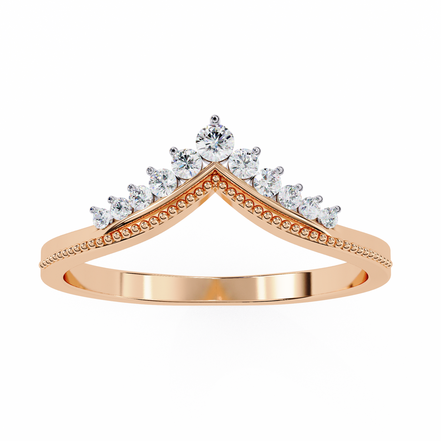 royal crest lab diamond chevron band