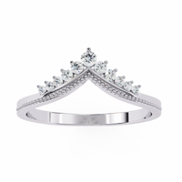 Royal Crest Lab Diamond Chevron Band - Ophiratbf