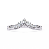 Royal Crest Lab Diamond Chevron Band - Ophiratbf