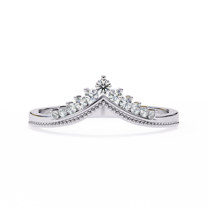 Royal Crest Lab Diamond Chevron Band