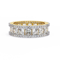 Illuminé Princess Pavé Lab Diamond Eternity Band - Ophiratbf