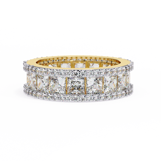 Illuminé Princess Pavé Lab Diamond Eternity Band