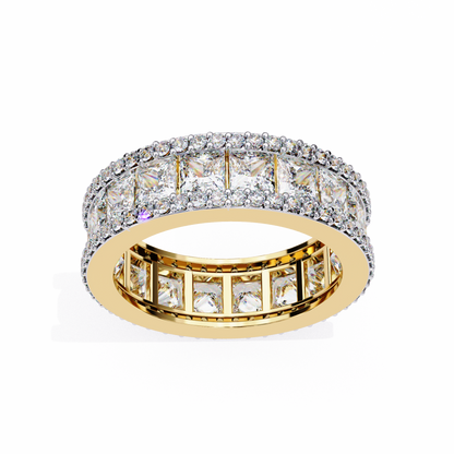 Illuminé Princess Pavé Lab Diamond Eternity Band