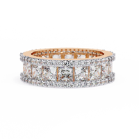 Illuminé Princess Pavé Lab Diamond Eternity Band - Ophiratbf
