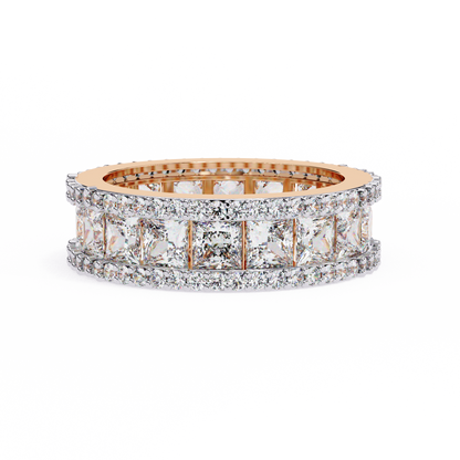 Illuminé Princess Pavé Lab Diamond Eternity Band