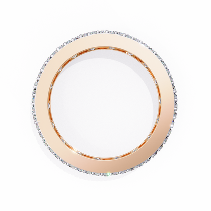 Illuminé Princess Pavé Lab Diamond Eternity Band