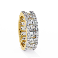 Illuminé Princess Pavé Lab Diamond Eternity Band - Ophiratbf