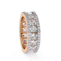 Illuminé Princess Pavé Lab Diamond Eternity Band - Ophiratbf