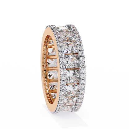 Illuminé Princess Pavé Lab Diamond Eternity Band