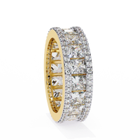 Illuminé Princess Pavé Lab Diamond Eternity Band - Ophiratbf